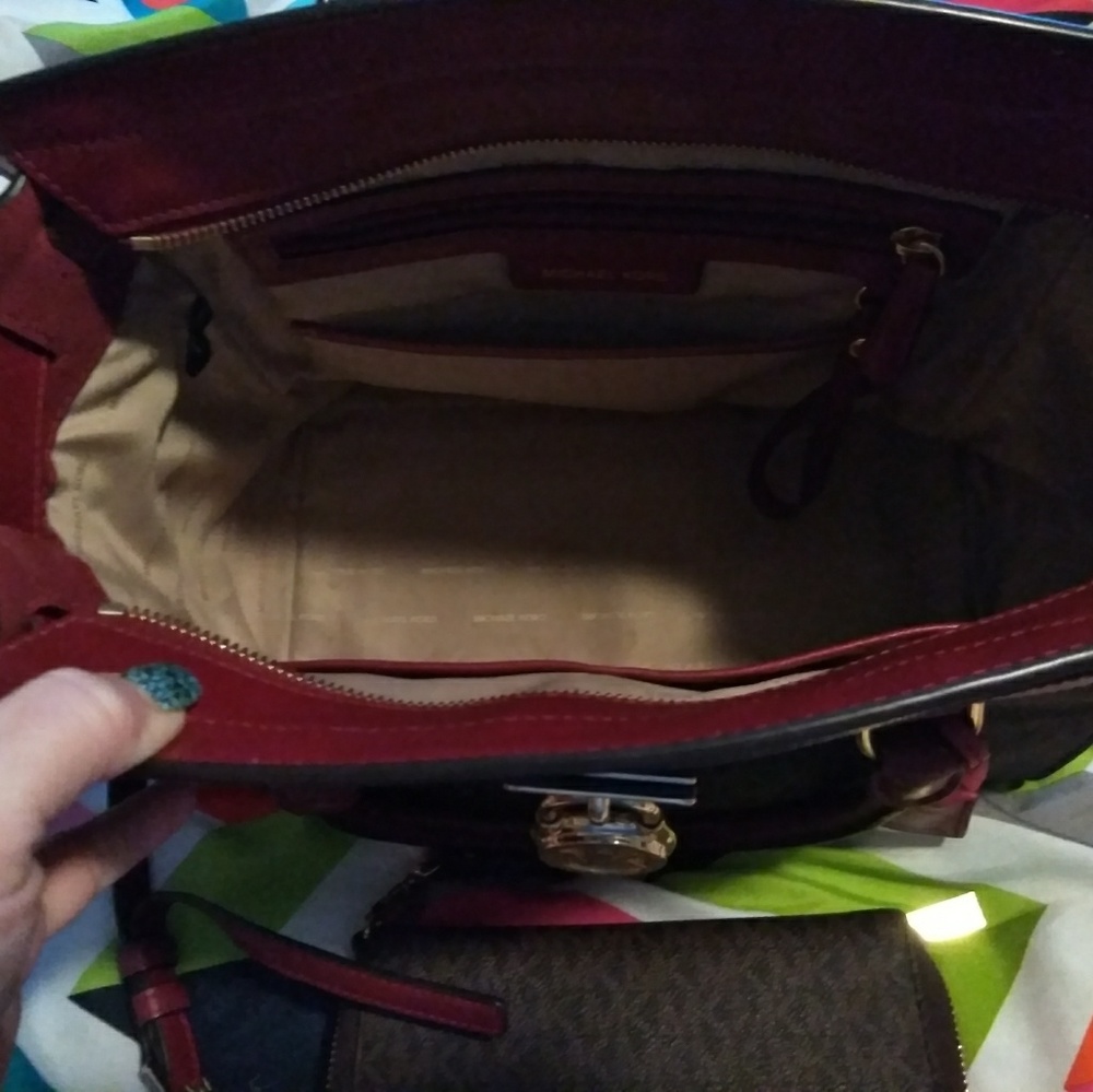 Authentic Michael Kors Purse And Wallet - image 3